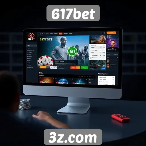 Analise da interface do usuário do site 617bet